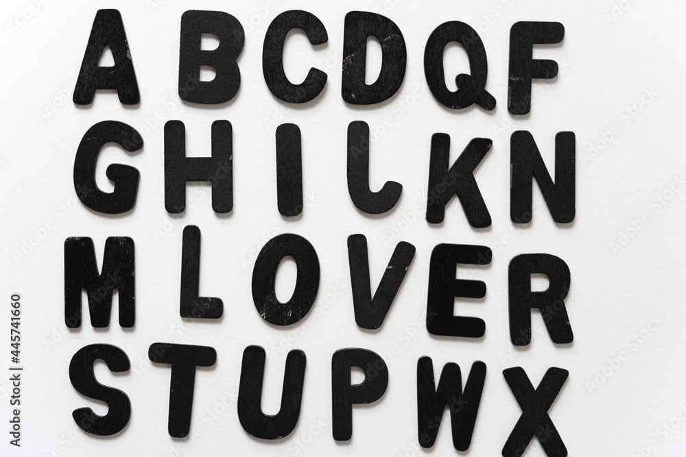 row of letters with the word lover row of letters with the word lover
