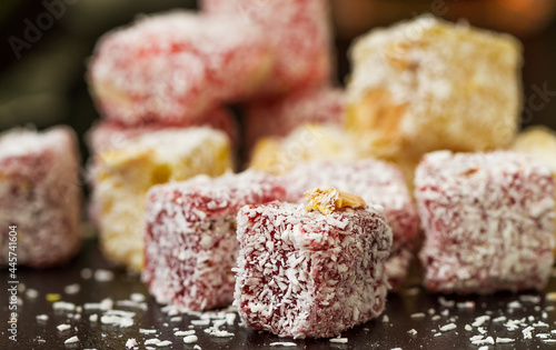 Turkish delight marmalade with filling.