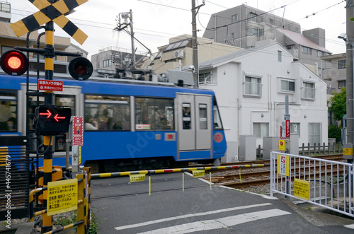 踏切の風景