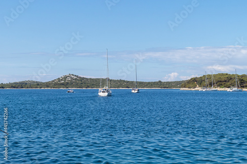 Wonderful nautical location in central Dalmatia at the small fishing town of Rogoznica, Croatia, popular for its beautiful nature and crystal clear sea