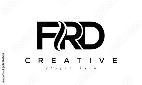 Letter FRD creative logo design vector	 photo