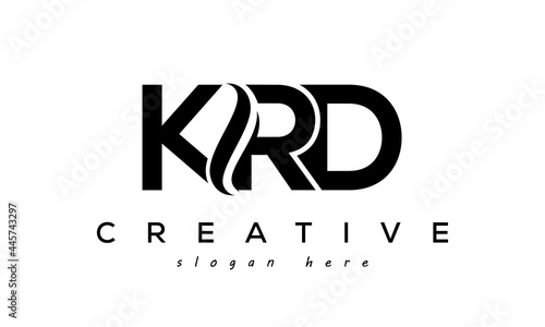 Letter KRD creative logo design vector	