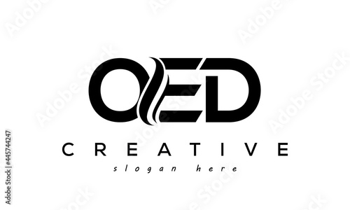 Letter OED creative logo design vector photo