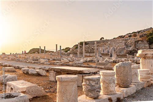 The ancient city of Knidos is one of the most important western Anatolian coastal cities. It is within the borders of Yazı Village, Datca District of Mugla Province. #445744679