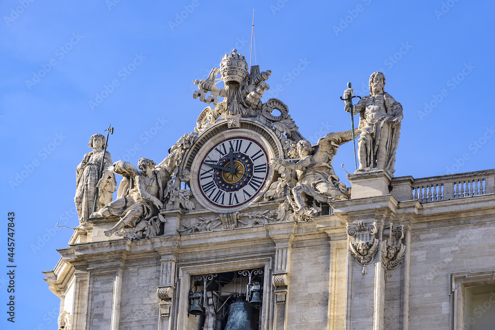 St. Peter's Basilica (Consecrated 1626). Papal Basilica of St. Peter in Vatican - the world's largest church, is the center of Christianity. Vatican.