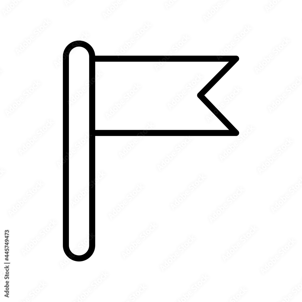 Obraz premium Flag Linear Vector Icon Design