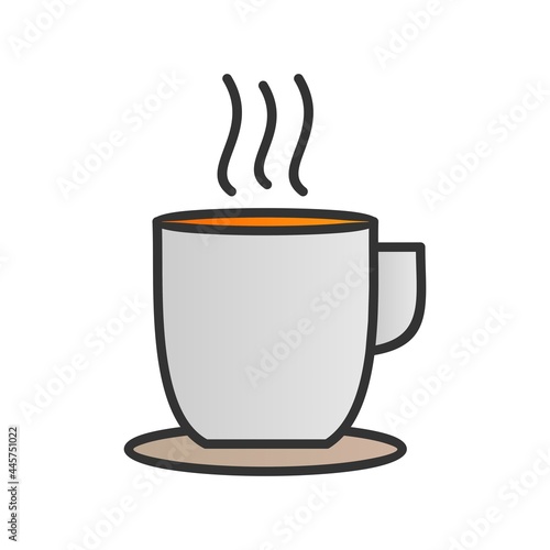 Tea Filled Gradient Vector Icon Design