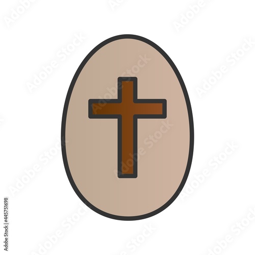 Cross  Filled Gradient Vector Icon Design