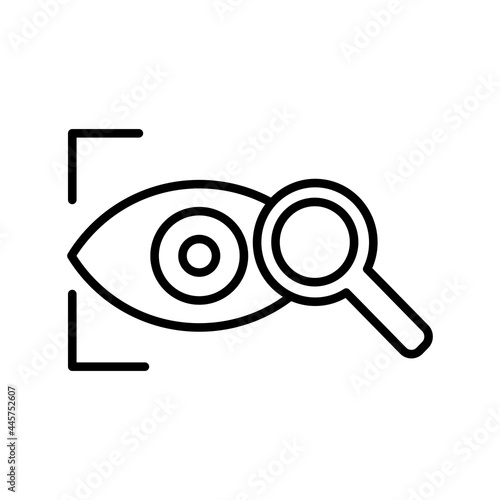 Vision Linear Vector Icon Design