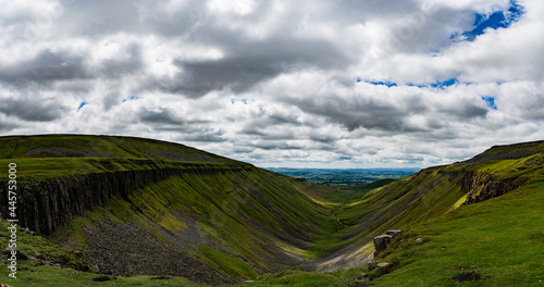 Canvas Print A view of High Cup Nick on the northern Pennines in Cumbria England