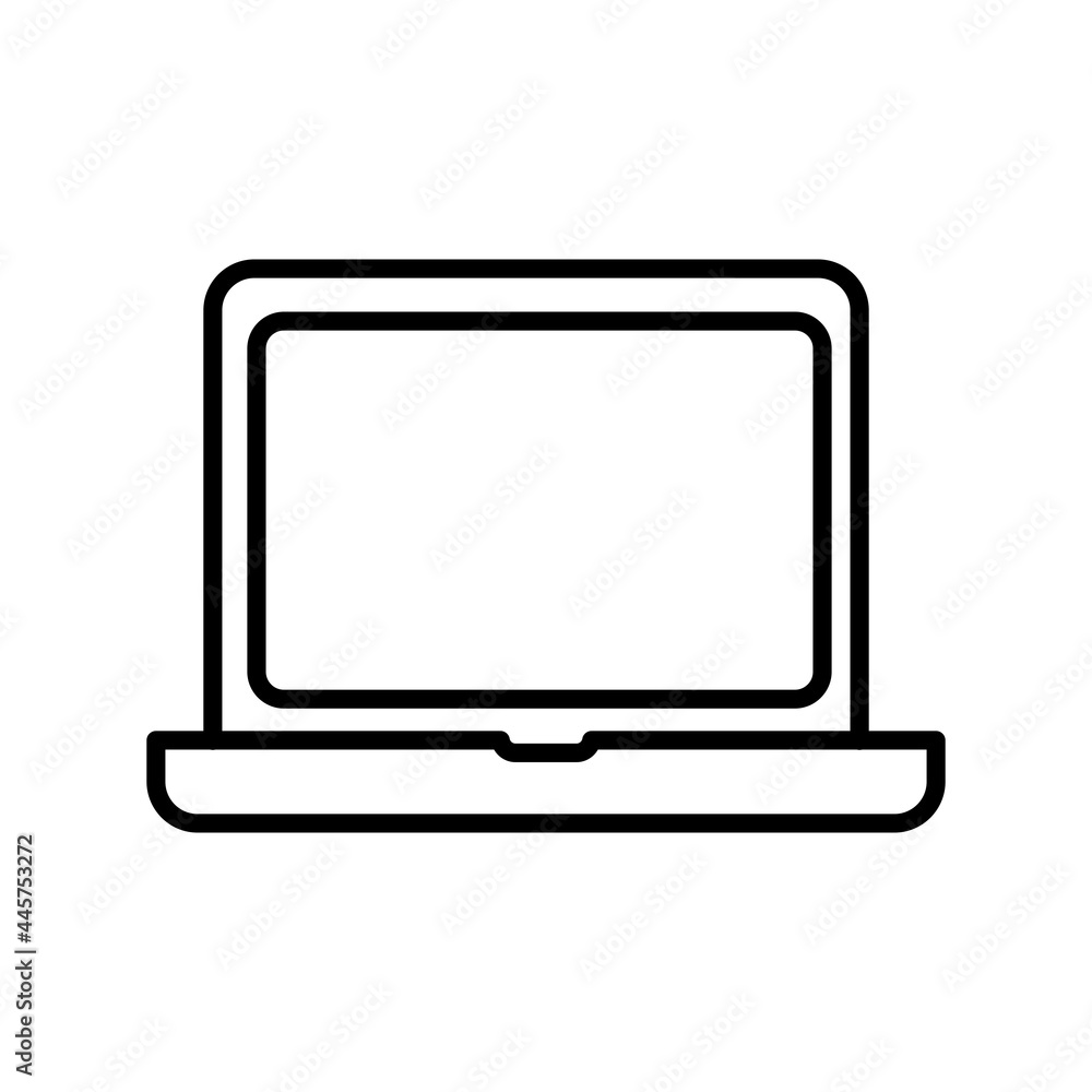 Laptop Linear Vector Icon Design Laptop Linear Vector Icon Design