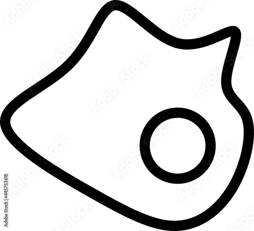 lineart fried egg2