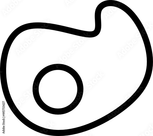 lineart fried egg1