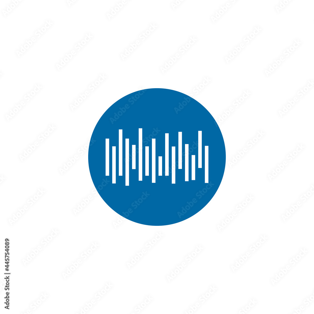 Music wave logo design template Music wave logo design template