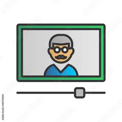 Tutorials Filled Gradient Vector Icon Design