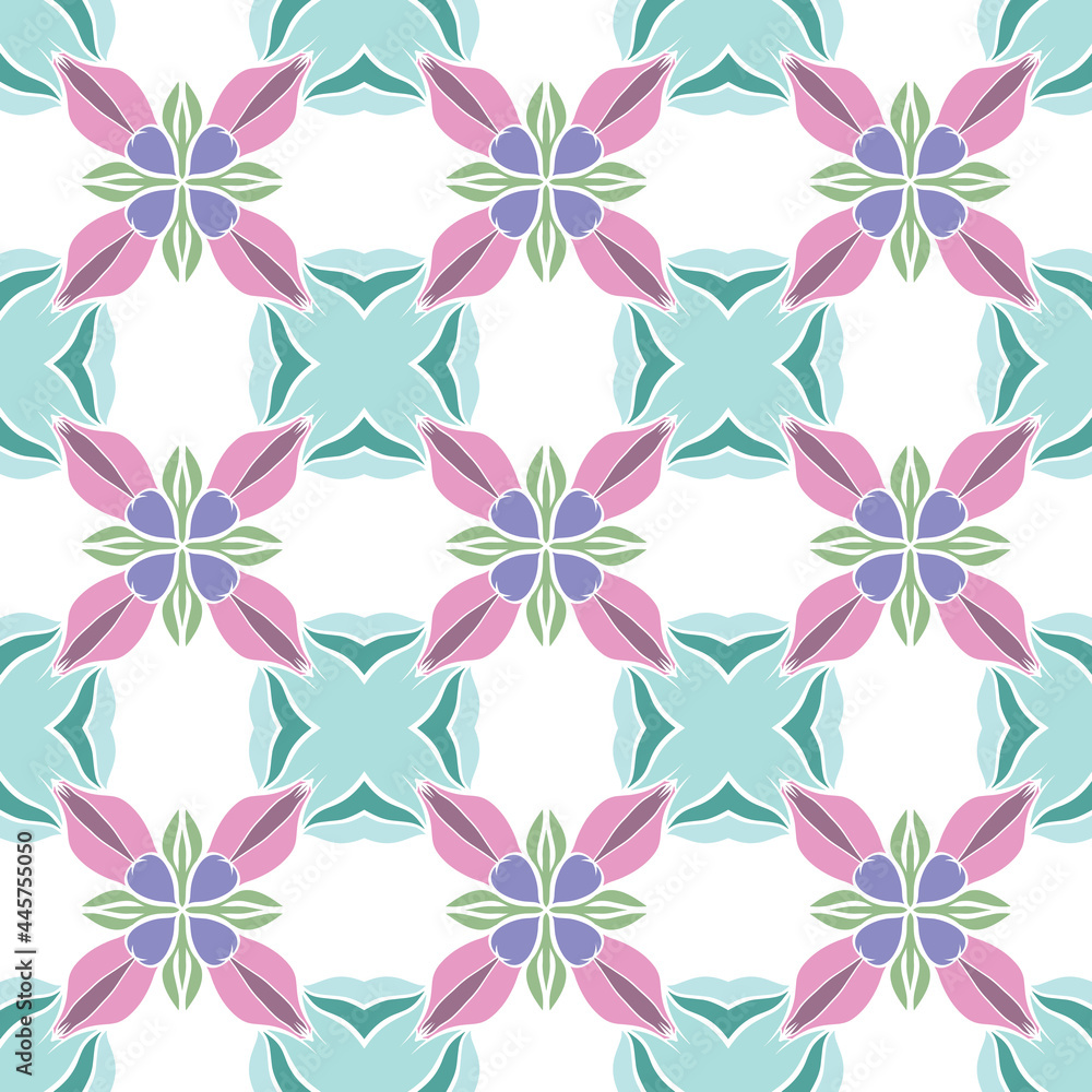 hand-drawn multicolor repeat pattern on transparent background, repeat pattern for textile, wallpaper, wrapper, packaging, and all other seamless printing jobs, pattern added to the swatch panel.