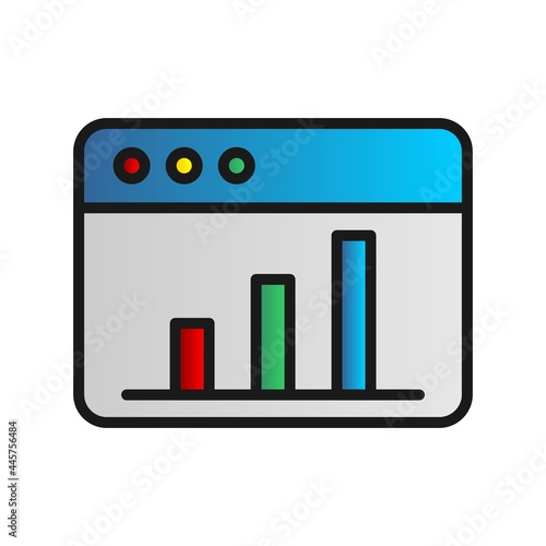 profits Filled Gradient Vector Icon Design