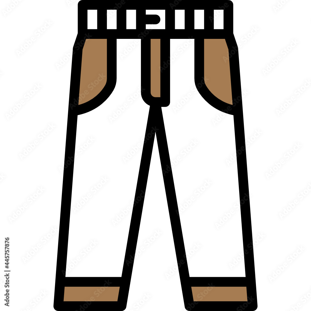 trousers one color icon trousers one color icon