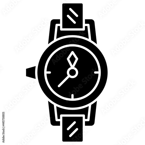 wristwatch solid icon