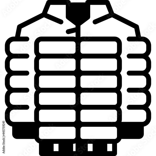 coat solid line icon