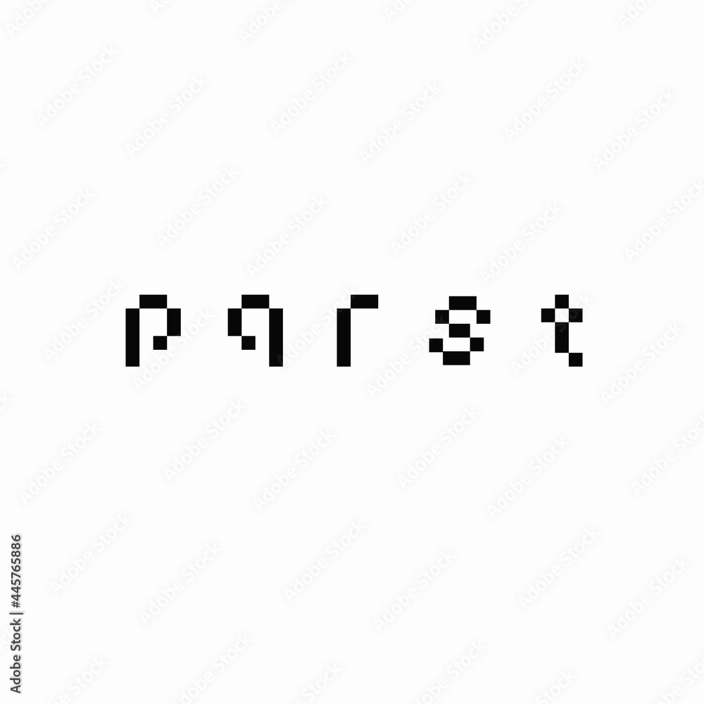 design logo creative font set pixel design logo creative font set pixel