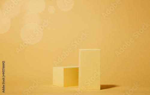 Abstract empty podium for product. 3D rendering. Minimal concept.