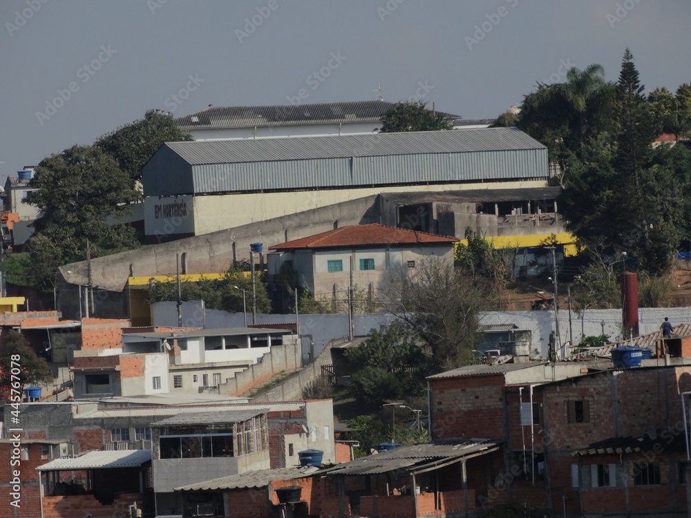 Fototapeta premium houses on the hill