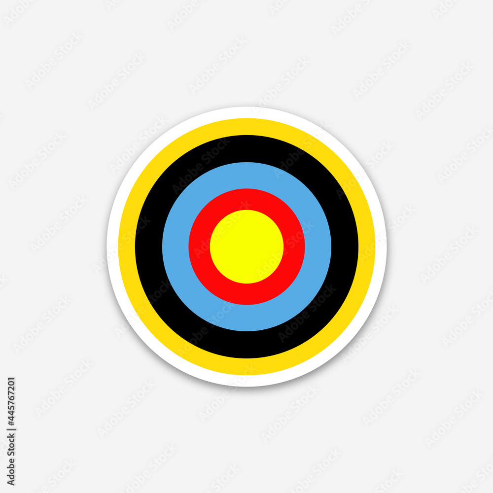 Archery target. illustration on white background
Archery target. illustration on white background