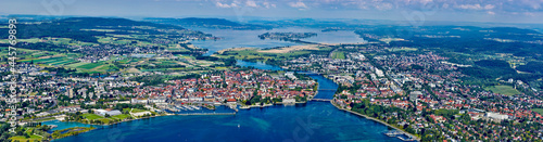 Konstanz am Bodensee - Luftbildpanorama