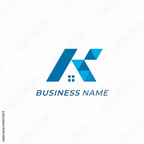 Free Download design logo combine letter A and roofing - GFXLoad