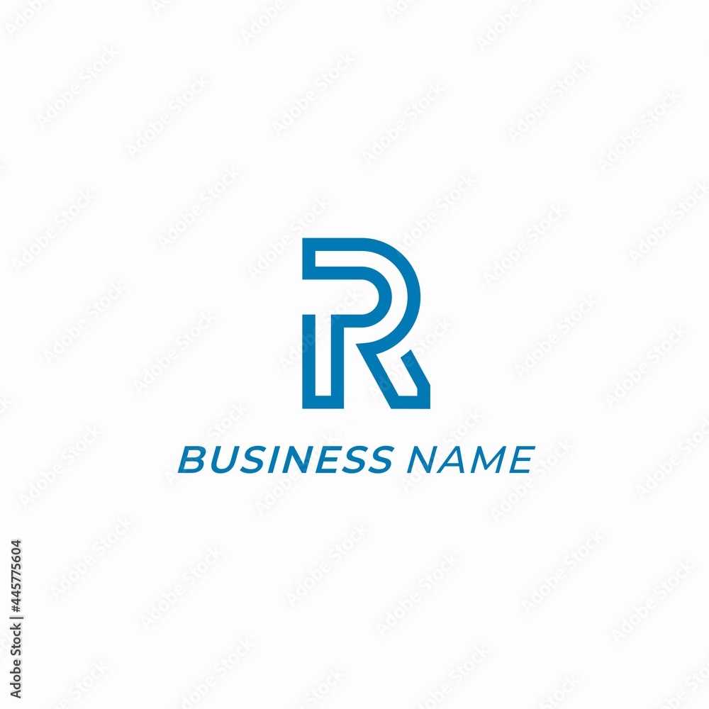 design logo creative letter R and letter P design logo creative letter R and letter P