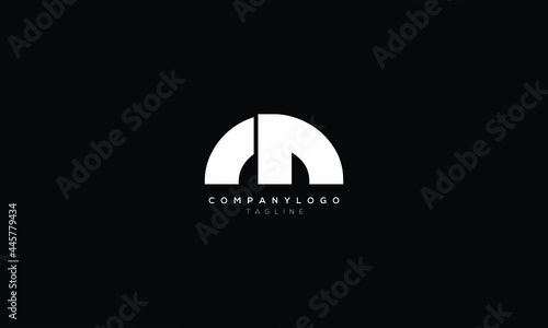 MN NM M AND N Abstract initial monogram letter alphabet logo design