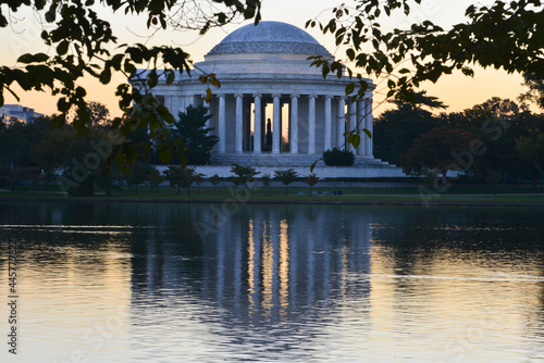 Jefferson Memorial during autumn - Washington D.C. United States of America
