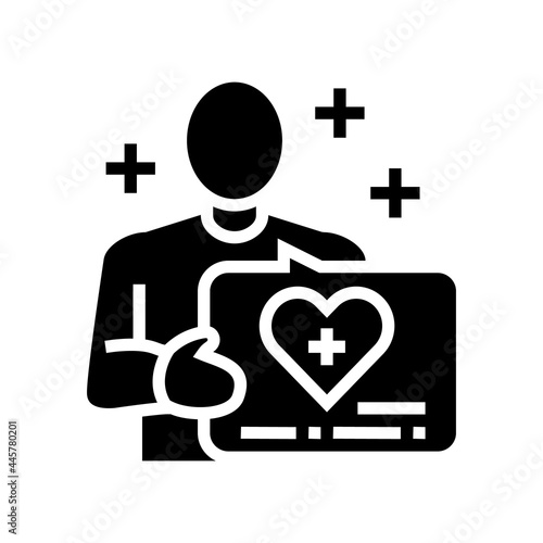 volunteer homecare service glyph icon vector. volunteer homecare service sign. isolated contour symbol black illustration
