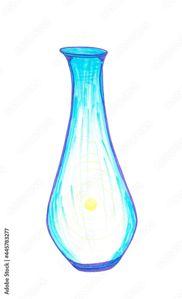 An elegant transparent blue jug with a long neck. A solar ball glows inside it, a clot of light positive energy. The image symbolizes the crystal vessel of the soul, filled with gentle divine light. An elegant transparent blue jug with a long neck. A solar ball glows inside it, a clot of light positive energy. The image symbolizes the crystal vessel of the soul, filled with gentle divine light.