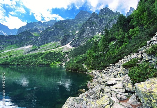 Lake in the Polish Tatra Mountains, Morskie Oko