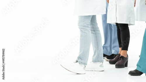 background cropped image of a group of health workers.