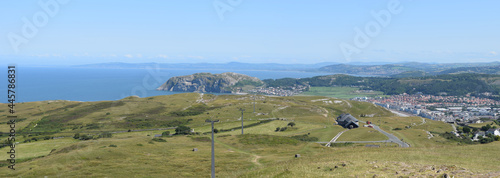 landscape with sky and grass over llandudno  photo