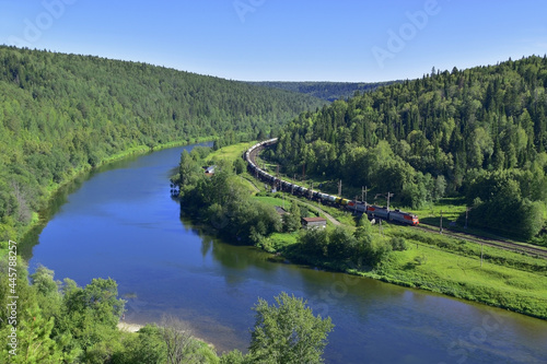 Sylva River and Trans-Siberian Railway