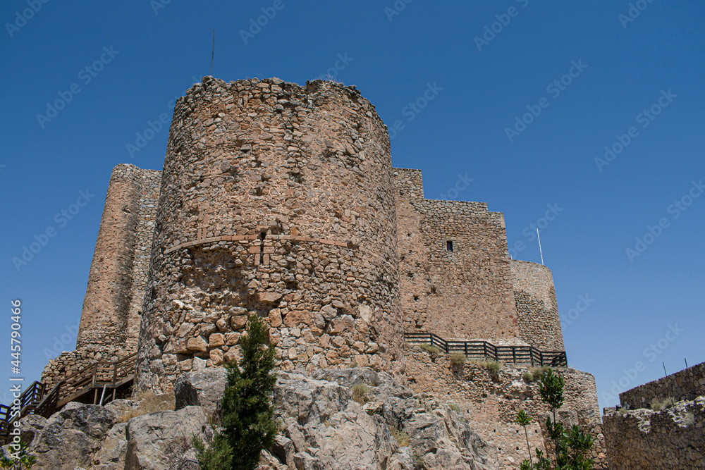 Ruinas del Castillo de Consuegra, Castilla La Mancha, España.
