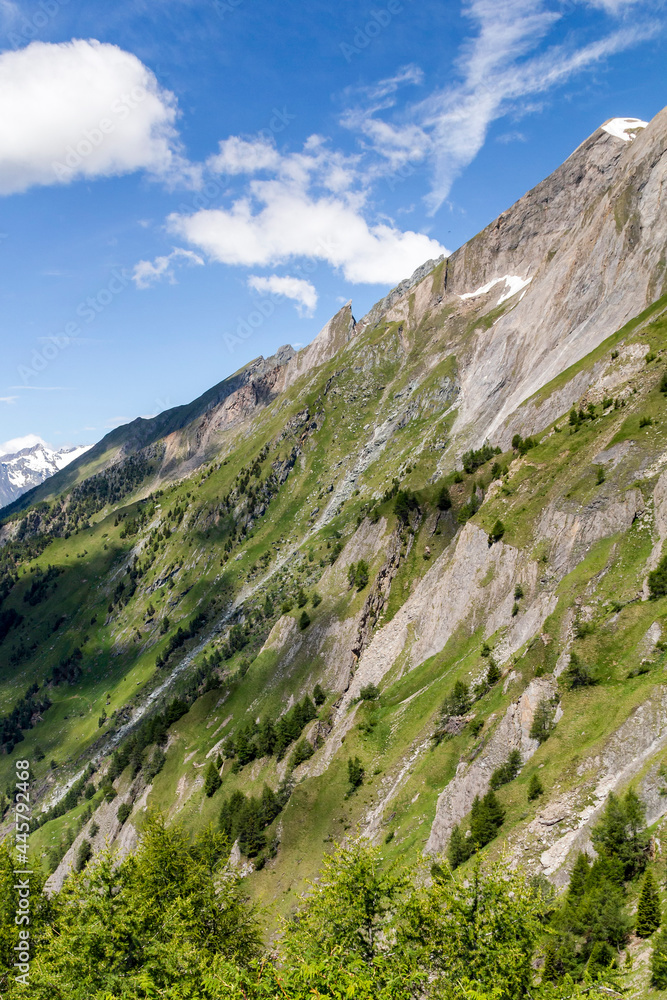 Felsenlandschaft nahe des Hinteregger Kogel in Matrei, Osttirol Österreich