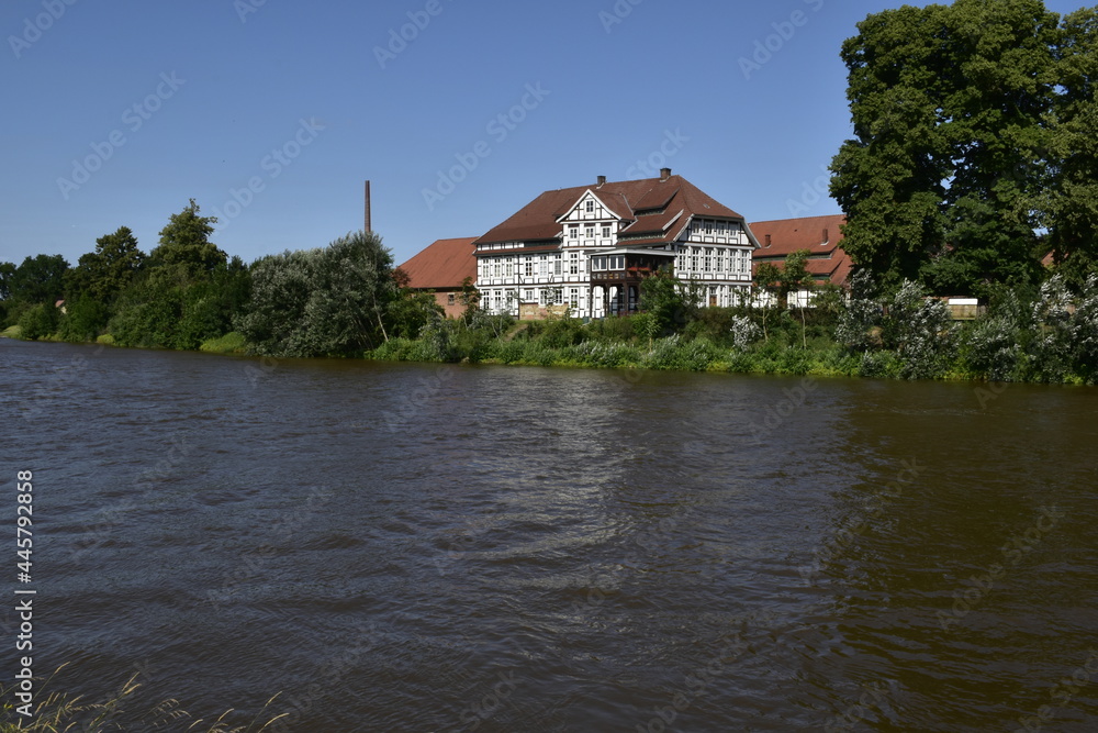 Weserblick zwischen Nienburg und Bremen Weserblick zwischen Nienburg und Bremen