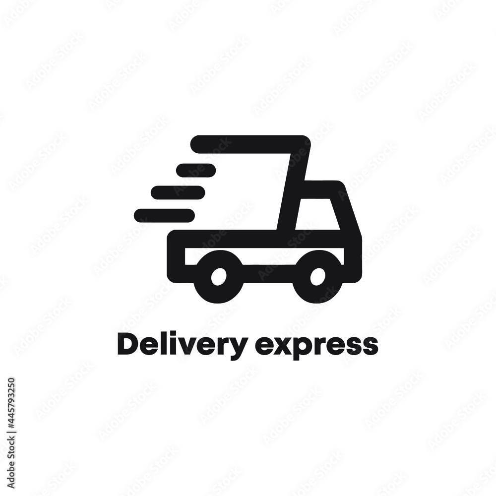 Delivery express icon design