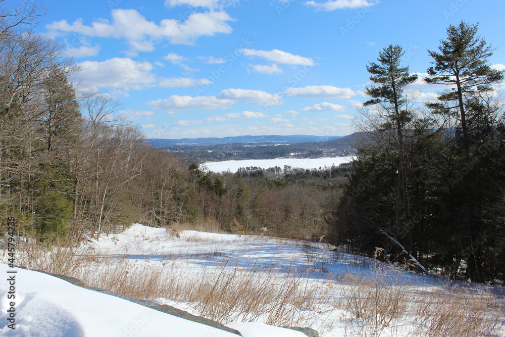 Stockbridge Bowl, also known as Lake Mahkeenac, in Massachusetts in