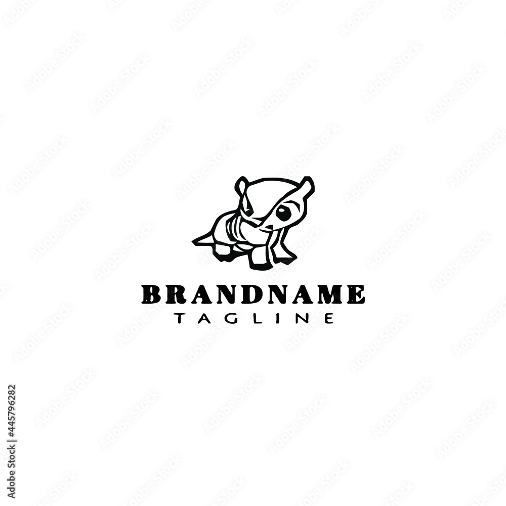 flat armadillo logo template icon design vector illustration flat armadillo logo template icon design vector illustration