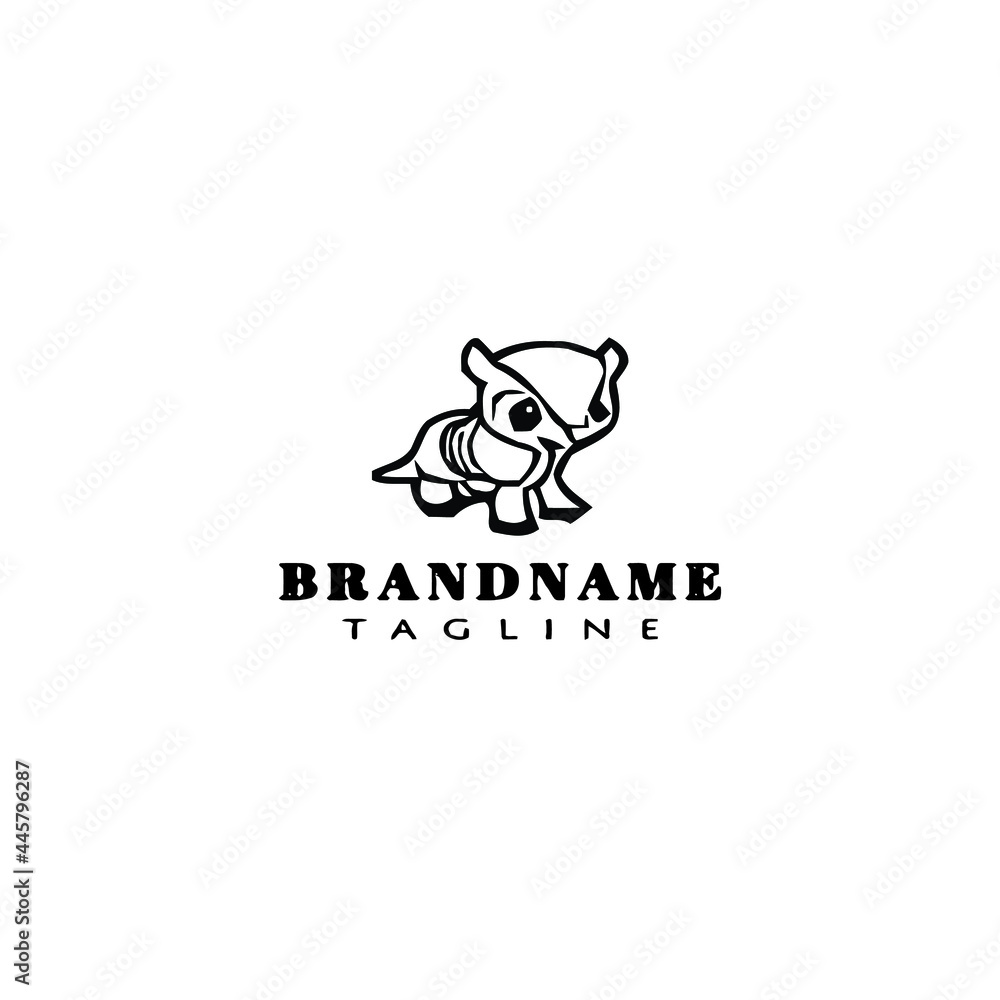 armadillo logo template icon design vector flat armadillo logo template icon design vector flat