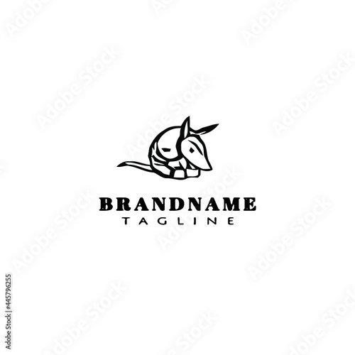 armadillo logo template icon design vector