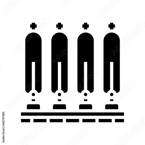 water filter system glyph icon vector. water filter system sign. isolated contour symbol black illustration