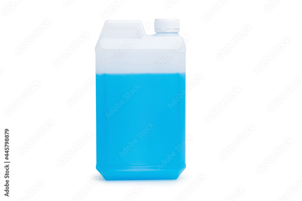 Alcohol spay in gallons for protection and clean in white background Alcohol spay in gallons for protection and clean in white background