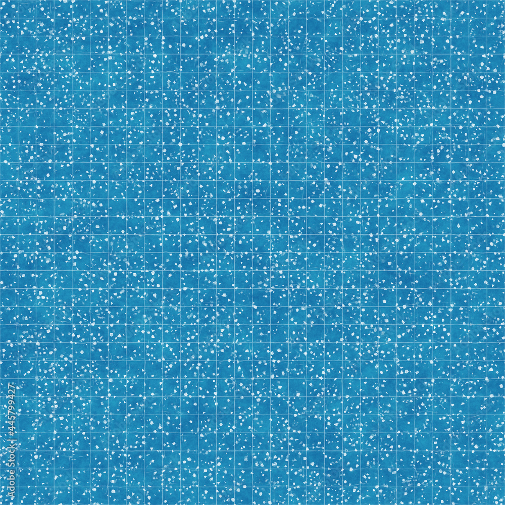 Fototapeta premium Seamless bright blue blueprint pattern for textile and print. High quality illustration. Technical engineering blue-print draft design. Graphic motif for background, wallpaper, or surface design print